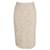 Alessandra Rich Midi Skirt in Beige Polyamide Nylon  ref.900256