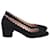 Chloé Zapatos de salón festoneados Lauren de Chloe en ante negro Suecia  ref.900295