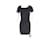 Theory Gathered Mini Dress in Black Viscose Cellulose fibre  ref.900329