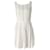 Moschino Perforated Pleated Dress in Cream Cotton White  ref.900341