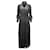 Ba&sh Alegria - Robe longue en georgette imprimée métallisée à fil coupé en viscose noire Fibre de cellulose  ref.900361