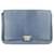 The Row Croc-Embossed Clutch in Light Blue Leather  ref.900371