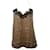 Autre Marque Cami NYC Camisole mit Spitzenbesatz aus schwarzer und pfirsichfarbener Seide Mehrfarben  ref.900377