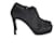 Saint Laurent Animal Print Platform Ankle Boots in Black Pony Hair Wool  ref.900381