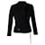 Dolce & Gabbana Dolce & Gabbana Dolce & Gabbana Forrado Breasted Belted Blazer en Black Lana Vergine Negro  ref.900409