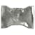 Alexander Mcqueen Squeeze It Metal-Effect Clutch in Silver Leather Silvery Metallic  ref.900505
