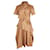 Vestido Vivienne Westwood com abotoamento assimétrico em algodão marrom  ref.901184