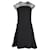 Sandro verziertes Minikleid aus schwarzem Polyester  ref.901195