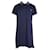 Kenzo Tiger Embroidered Polo Shirt Dress in Navy Cotton Blue Navy blue  ref.901196