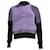 Maison Martin Margiela Maison Margiela MM6 Striped Illusion Knitted Sweater in Purple and Black Cotton  ref.901197