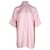 Loewe Hemd-Minikleid mit Kragen in rosa Viskose Pink Zellulosefaser  ref.901201