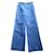 Dior Un pantalon, leggings Coton Bleu Bleu foncé  ref.901465