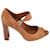 Autre Marque Laruen Ralph Lauren Wooden Heel Sandals in Brown Leather  ref.901569