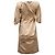 Kurzärmliges Midikleid von Jil Sander aus hautfarbenem Polyester Braun Fleisch - Ansicht 2