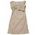 Kurzärmliges Midikleid von Jil Sander aus hautfarbenem Polyester Braun Fleisch - Ansicht 3