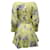 Autre Marque LoveShackFancy Ross Blumen-Minikleid aus gelber Baumwolle  ref.901637