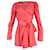 Autre Marque Rotate Birger Christensen Bridget mini abito a portafoglio in raso rosa  ref.901650