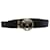 Cinturón con forro de Moschino en piel negra con signo de interrogación Negro Cuero  ref.901671