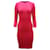 Vestido ajustado a media pierna de punto en viscosa rosa de Pierre Balmain Fibra de celulosa  ref.901710