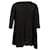 Mini abito Maje con maniche a un quarto in lino nero Biancheria  ref.901746