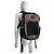 Zaino Moncler Gilles in nylon taupe - vista 5