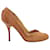 Lanvin Perforated Heels in Brown Leather   ref.901946