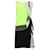 Diane Von Furstenberg Shizuka Abito arruffato in seta verde neon  ref.901951