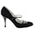 Dolce & Gabbana Zapatos de tacón Mary Jane con punta en punta y correa con forro de Dolce and Gabbana en ante negro Suecia  ref.901952