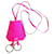 Hermès Bell necklace Pink Leather  ref.902259