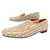 CHRISTIAN LOUBOUTIN DANDELION SPIKE MOCCASIN SHOES 39.5 LEATHER SHOES Beige Patent leather  ref.902348