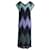 M Missoni - Robe longue en maille côtelée zigzag métallisée en viscose multicolore Fibre de cellulose Imprimé python  ref.902372