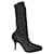 Chloé Chloe Tracy Sock Stivaletti in maglia nera metallizzata Nero Sintetico  ref.902374