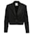 Sandro Cropped Blazer in Black Polyester  ref.902384