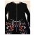 Givenchy Kleid mit Blumenprint Schwarz Viscose Größe 36 - Ansicht 2