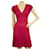 M Missoni Fuchsia tricoté Sans manches Mini au-dessus du genou Taille de robe ajustée et évasée 38 Viscose Rouge  ref.903138