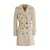 Balenciaga Short Trench Coat Beige Cotton  ref.903415