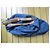 Borsa weekend Lancel in nylon blu - vista 3
