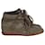 Isabel Marant Bobby Sneakers alte con zeppa in camoscio cachi Verde Svezia  ref.903508