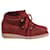 Isabel Marant Bobby High Top Wedge Sneakers in Burgundy Suede Dark red  ref.903510