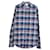 Vêtements Chemise boutonnée à carreaux Vetements en coton bleu  ref.903808