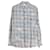 Saint Laurent Checkered Faded Shirt in Blue Cotton  ref.903814