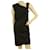 Helmut Lang Mini abito nero senza maniche drappeggiato con una cinghia asimmetrica taglia 6 Seta  ref.903890