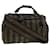Pequin FENDI Pecan Canvas Shoulder Bag 2way Black Brown Auth th3595  ref.903956