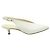 Tibi Lia White Slingback Gattino Tacchi