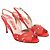 Gina Red Crystal Embellished Slingback Sandals