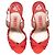 Gina Red Crystal Embellished Slingback Sandals - view 3