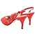 Gina Red Crystal Embellished Slingback Sandals - view 4