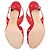 Gina Red Crystal Embellished Slingback Sandals - view 5