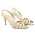 Gina Light Green Crystal Embellished Slingback Sandals