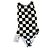 Chanel Runway Einteiliger karierter Badeanzug Schwarz